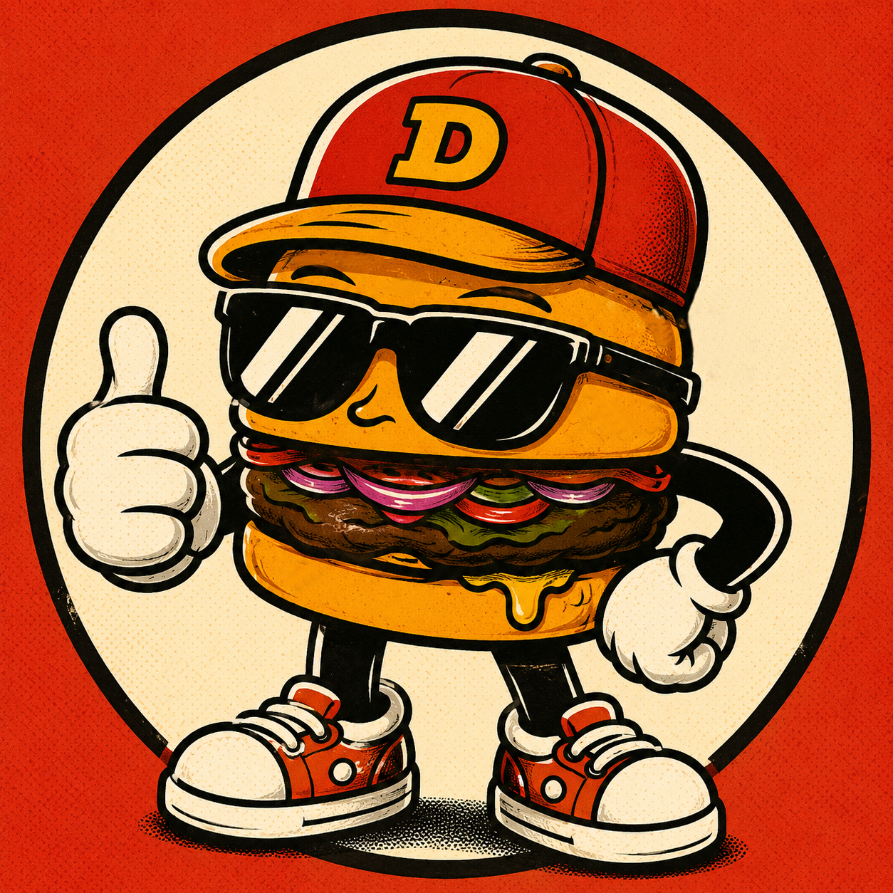 DEFO burger maskotu