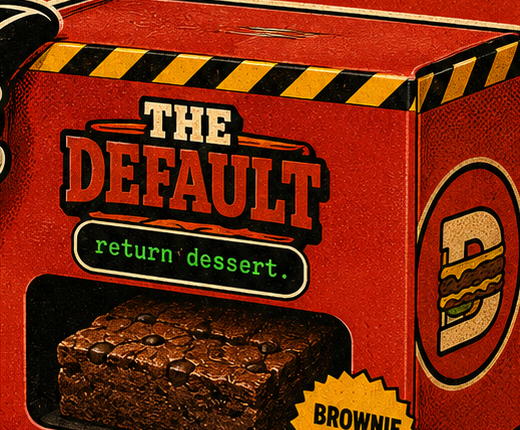 The Default acil durum mini brownie kutusu