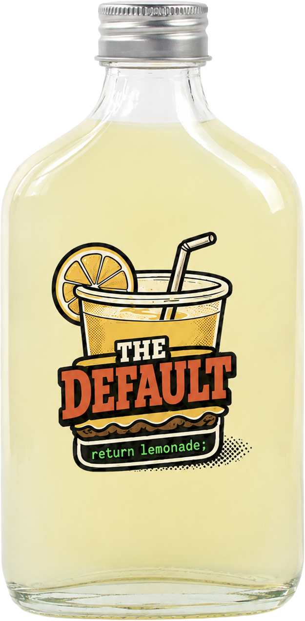 The Default limonata şişesi